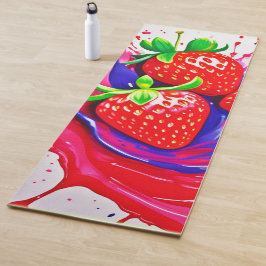 Levendige Strawberry Splash Yogamat