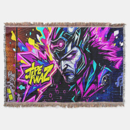 Levendige Street Art Glow Deken