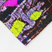 Levendige Street Art Glow Fleece Deken (Hoek)