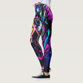 Levendige Street Art Glow Leggings (Links)