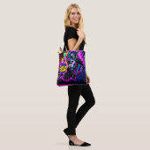 Levendige Street Art Glow Tote Bag (Op model)