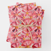 Levendige strik impressies inpakpapier vel (In situ)