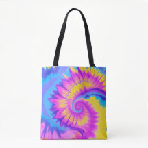 Levendige Stropdas-Dye Canvas tas