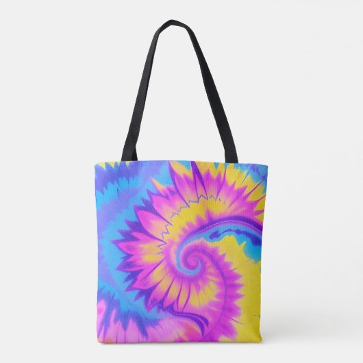 Levendige Stropdas-Dye Canvas tas (Achterkant)