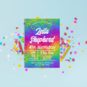 Levendige Stropdas-Dye Rainbow verjaardagsfeest ui Kaart