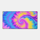 Levendige Stropdas-Dye Wide Muismat Bureaumat (Voorkant)