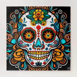 Levendige Sugar Skull viering Legpuzzel