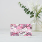 Levendige suikerharten voor banketbakkersbakkersbu visitekaartje (Staand voorkant)