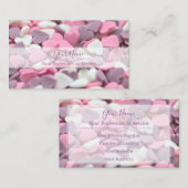 Levendige suikerharten voor banketbakkersbakkersbu visitekaartje (Voorkant / Achterkant)