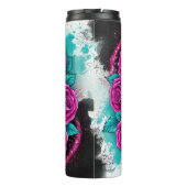 Levendige suikerschedel thermosbeker (Achterkant)