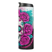 Levendige suikerschedel thermosbeker (Geroteerd rechts)