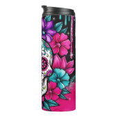 Levendige suikerschedel thermosbeker (Geroteerd rechts)