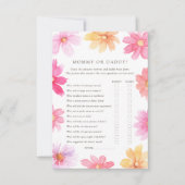 Levendige Summer Wildflower Mama of Daddy Game Kaa Bedankkaart (Voorkant)