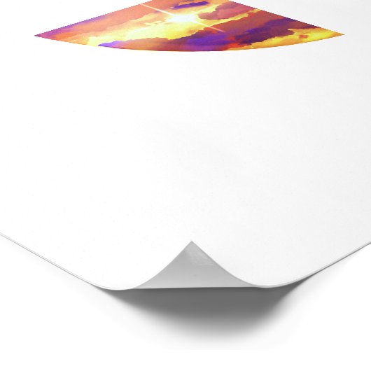 Levendige Sunset Art Print (Hoek)