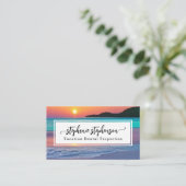 Levendige Sunset Beach Spa Reisvakantie Visitekaartje (Staand voorkant)