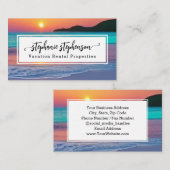Levendige Sunset Beach Spa Reisvakantie Visitekaartje (Voorkant / Achterkant)
