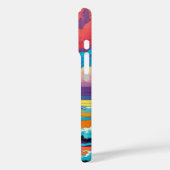 Levendige Sunset Beach Waves Artistiek Ontwerp Case-Mate iPhone Case (Achterkant / Links)