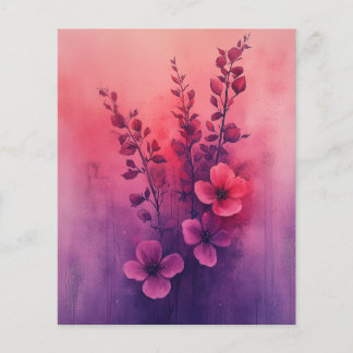 Levendige Sunset Blossom Schrijfpapier