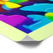 Levendige Sunset Mountain Art Print (Hoek)