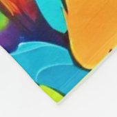 Levendige Sunset Mountain Art Print Fleece Deken (Hoek)