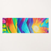 Levendige Sunset Mountain Art Print Yogamat (Voorkant (horizontaal))