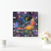 Levendige Swallow Bird Wall Klok (Huis)