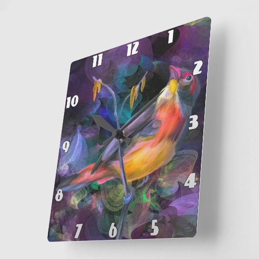 Levendige Swallow Bird Wall Klok (Hoek)