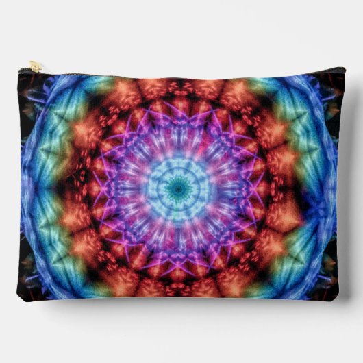Levendige Tie Dye Kaleidoscoop Rainbow Mandala Etui (Voorkant)