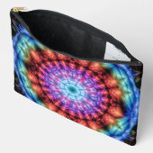 Levendige Tie Dye Kaleidoscoop Rainbow Mandala Etui (Open)
