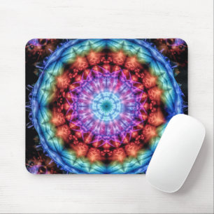 Levendige Tie Dye Kaleidoscoop Rainbow Mandala Muismat