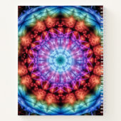 Levendige Tie Dye Kaleidoscoop Rainbow Mandala Notitieboek (Achterkant)