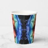 Levendige Tie Dye Kaleidoscoop Rainbow Mandala Papieren Bekers (Rechts)