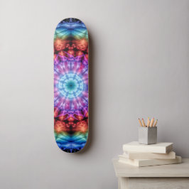 Levendige Tie Dye Kaleidoscoop Rainbow Mandala Persoonlijk Skateboard