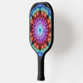 Levendige Tie Dye Kaleidoscoop Rainbow Mandala Pickleball Paddle (Links)