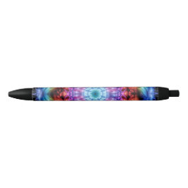 Levendige Tie Dye Kaleidoscoop Rainbow Mandala Zwarte Inkt Pen
