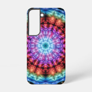Levendige Tie Dye Kaleidoscoop Regenboog Mandala Samsung Galaxy Hoesje