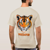 Levendige Tijger Gezicht T-shirt (Achterkant)