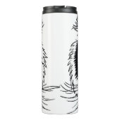 Levendige tijger: majestueuze wildlife illustratie thermosbeker (Achterkant)