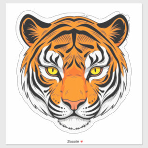 Levendige Tijgergezicht Sticker