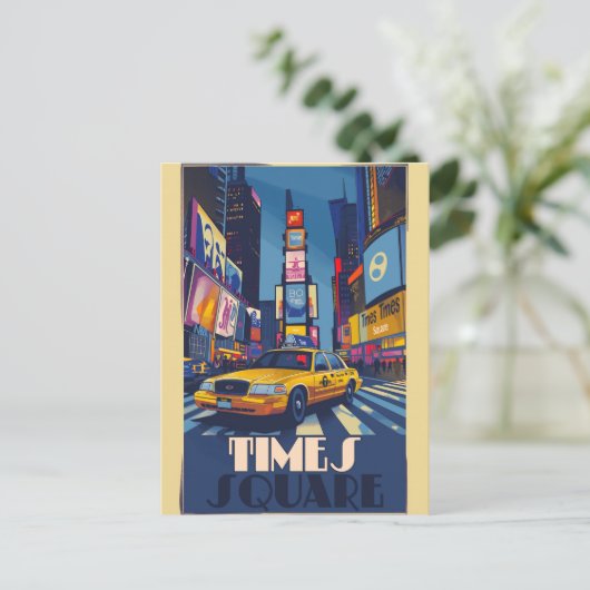 Levendige Times Square: NYC  Briefkaart (Staand voorkant)