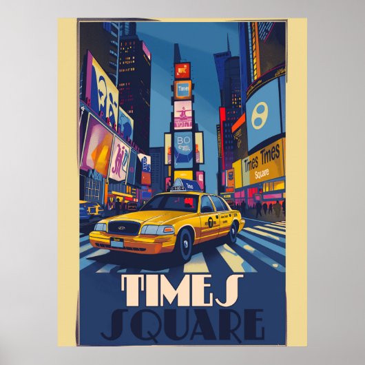 Levendige Times Square: NYC  Poster (Voorkant)