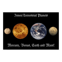 Levendige tinten binnenplaneten