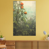 Levendige Tomato Plant Tuinschilderij Canvas Afdruk (Insitu (Woonkamer))