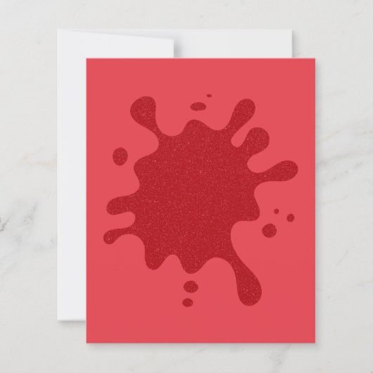 Levendige Tomato-Red Splash Flat Sheet – Aanpassen (Voorkant)