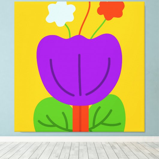 Levendige tonen canvas afdruk (Insitu (Houten vloer))