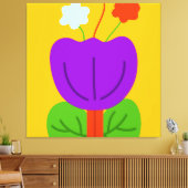 Levendige tonen canvas afdruk (Insitu (Woonkamer))