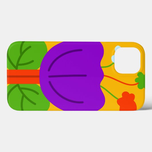 Levendige tonen Case-Mate iPhone case (Achterkant (horizontaal))