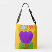 Levendige tonen crossbody tas (Achterkant)