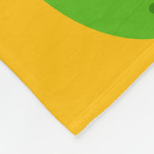 Levendige tonen fleece deken (Hoek)