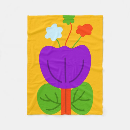 Levendige tonen fleece deken (Voorkant)